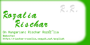 rozalia rischar business card